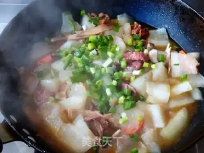 Make Seameat melon soup step 10
