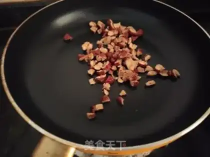 Make Black sesame date walnut cake step 2