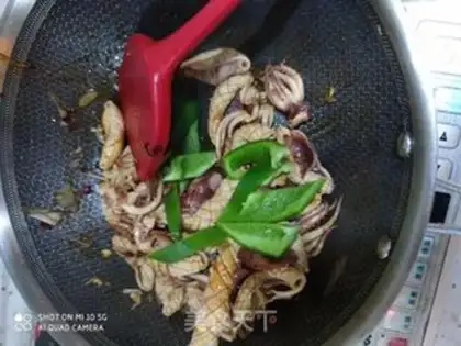 Make Soy little squid step 9