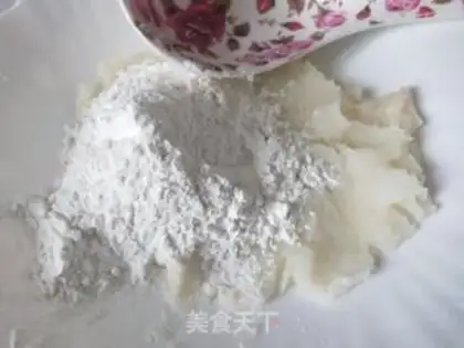 Make ♪ ♪ The potion red sugar rice round soup ♪ step 1