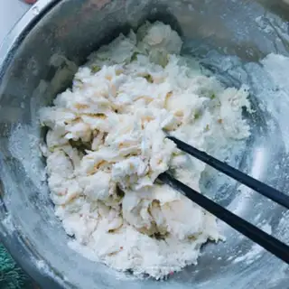 Make Tofu corn meat box step 4
