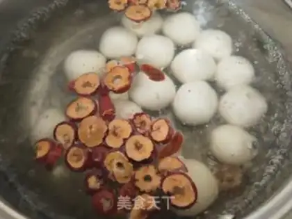Make ♪ ♪ The potion red sugar rice round soup ♪ step 3