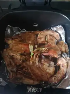 Make Air-cooked chicken-cooked chicken step 6