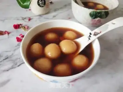 Make ♪ ♪ The potion red sugar rice round soup ♪ step 6
