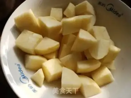 Make Apple rice porridge step 1