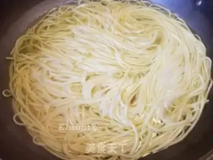 Make Three pieces of noodles step 5