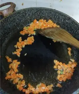 Make Egg fried rice step 2