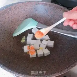 Make Bean tofu egg soup step 3