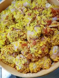 Make Rice powdered chicken step 5