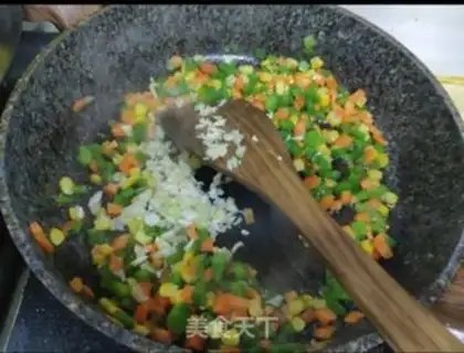 Make Egg fried rice step 4