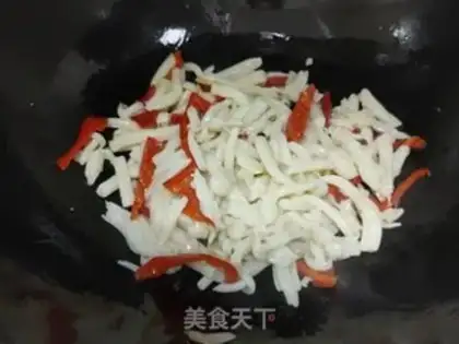 Make White mushroom fried eggs step 9