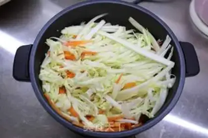 Make Gold soup, fat cow cabbage step 4