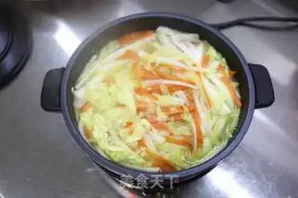 Make Gold soup, fat cow cabbage step 5