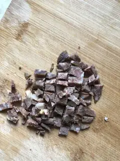 Make Blue carrot and sausage step 1