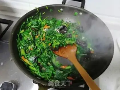 Make Wood and spinach step 4