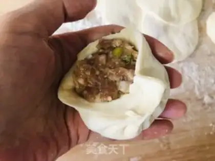 Make Big meat bun step 18