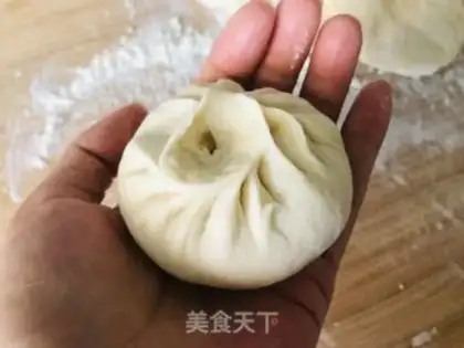 Make Big meat bun step 19