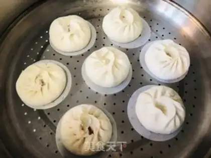 Make Big meat bun step 21