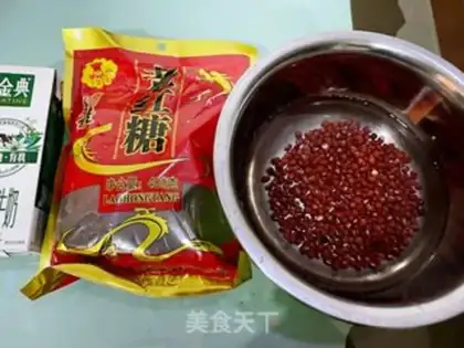 Make Red bean milk step 0