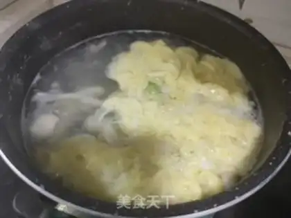 Make White mushroom omelet soup step 6