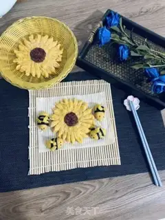 Make Flower buns step 12