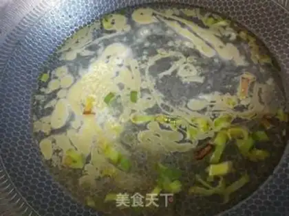 Make Vegetable egg soup step 2