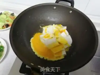 Make Egg roast tofu step 3