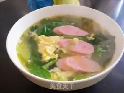 Make Vegetable egg soup step 6
