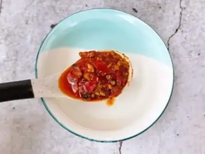 Make Egg tofu step 1