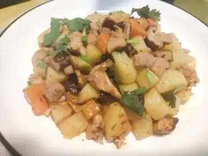 Make Hot potato chicken step 9