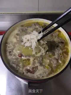 Make Sour soup, fat cow step 9