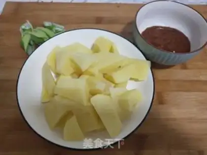 Make Potato veggie groceries step 1