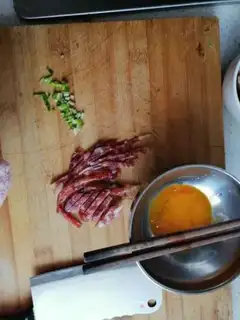 Make Sausage fried rice step 2