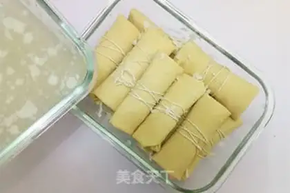 Make Chicken bean roll step 7