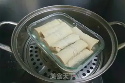 Make Chicken bean roll step 8