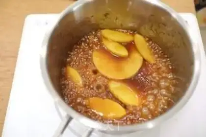Make Inverted caramel apple cake step 5