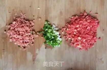 Make Egg and rice pancakes step 1