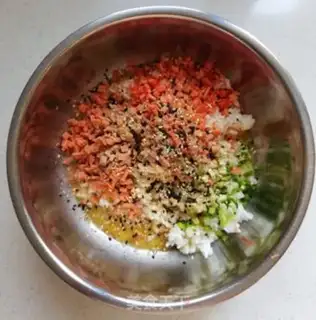 Make Egg and rice pancakes step 3