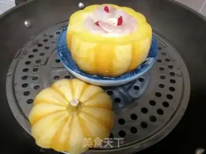 Make Pumpkin egg stew step 4