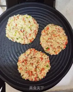 Make Egg and rice pancakes step 5