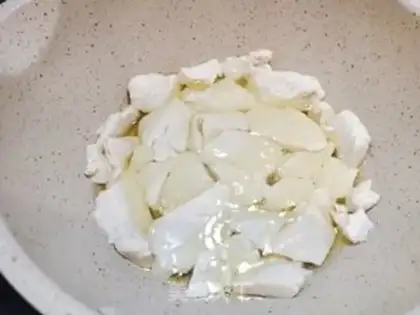 Make Tomatoes, tofu step 2