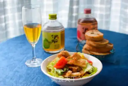Make Chicken salad and I listen to wine step 10