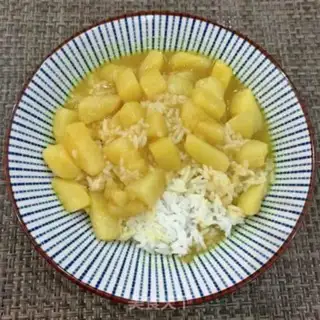 Make Curry potatoes and rice step 8