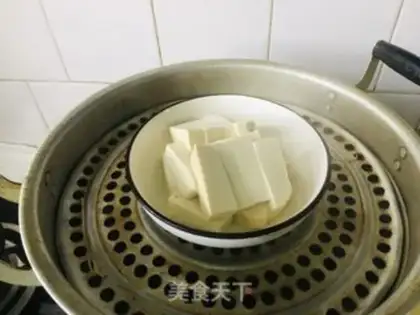 Make Steam fish and tofu step 2