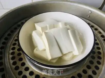 Make Steam fish and tofu step 3