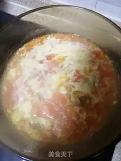 Make Tomatoes, eggnut soup step 5