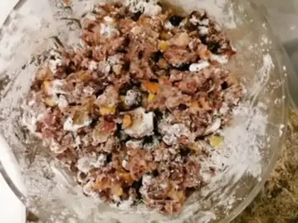 Make Sticky bean buns step 2
