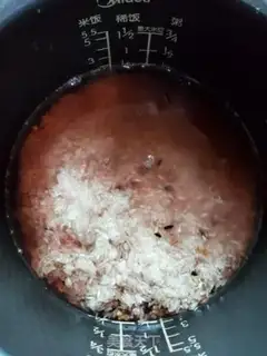 Make Three-coloured, rough rice step 3