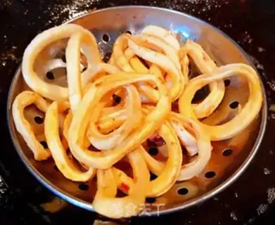 Make Spicy potato squid step 4