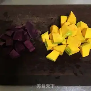 Make Potato pumpkin porridge step 1